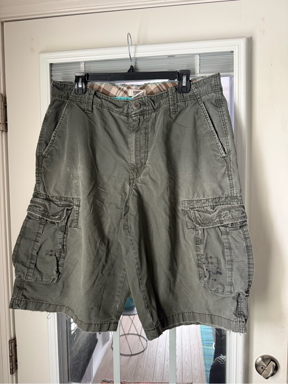 Route 66 Men's Olive Cargo Shorts